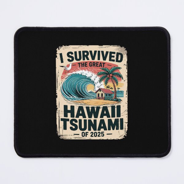 Item preview, I Survived The Great Hawaii Tsunami of 2025 32 designed and sold by MarkLeedsArt.