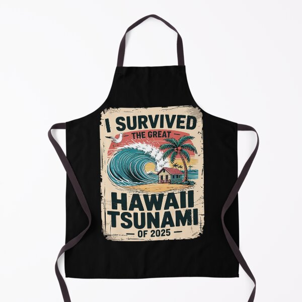Item preview, I Survived The Great Hawaii Tsunami of 2025 32 designed and sold by MarkLeedsArt.