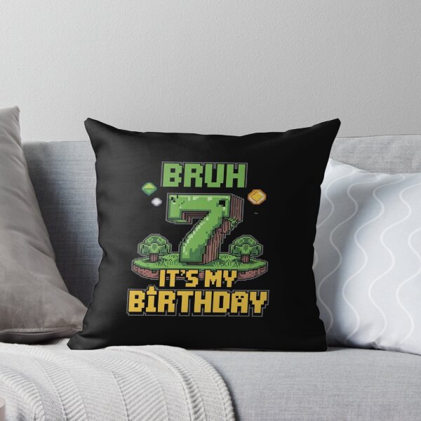 Item preview, Birthday Boy Bruh It's My 7th Birthday Gamer Pixel Number  designed and sold by DigitaldeligArt.