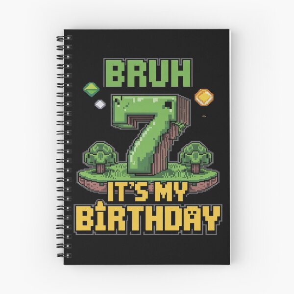 Item preview, Birthday Boy Bruh It's My 7th Birthday Gamer Pixel Number  designed and sold by DigitaldeligArt.