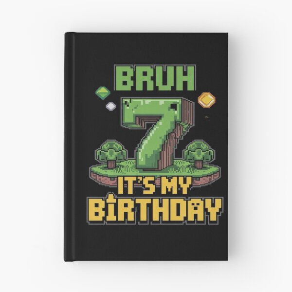 Item preview, Birthday Boy Bruh It's My 7th Birthday Gamer Pixel Number  designed and sold by DigitaldeligArt.
