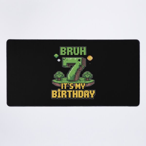 Item preview, Birthday Boy Bruh It's My 7th Birthday Gamer Pixel Number  designed and sold by DigitaldeligArt.
