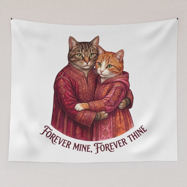 Item preview, Forever Mine, Forever Thine Cats in moroccan Dresses designed and sold by designwiss.