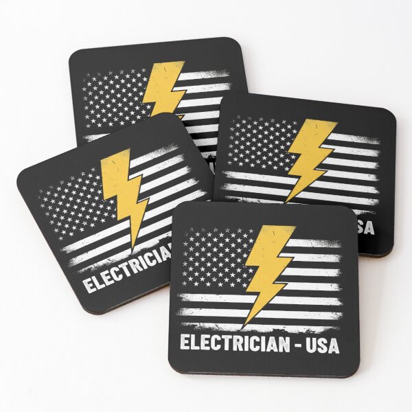 Artikelvorschau, T-Shirt für amerikanische Elektriker | Design einer Elektrikerkarte der USA entworfen und verkauft von AGRO ART.