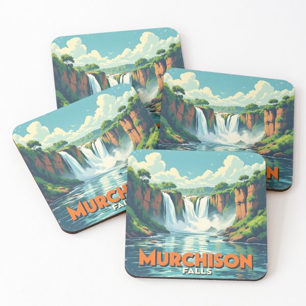 Item preview, Murchison Falls, Uganda: Vintage-Style Painterly Travel Poster designed and sold by LSVart.