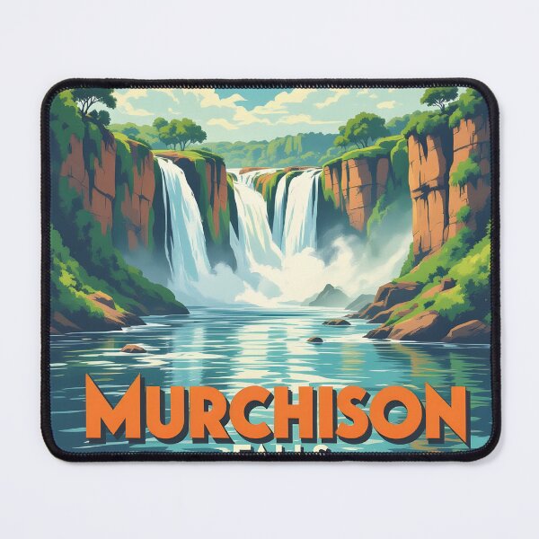 Item preview, Murchison Falls, Uganda: Vintage-Style Painterly Travel Poster designed and sold by LSVart.