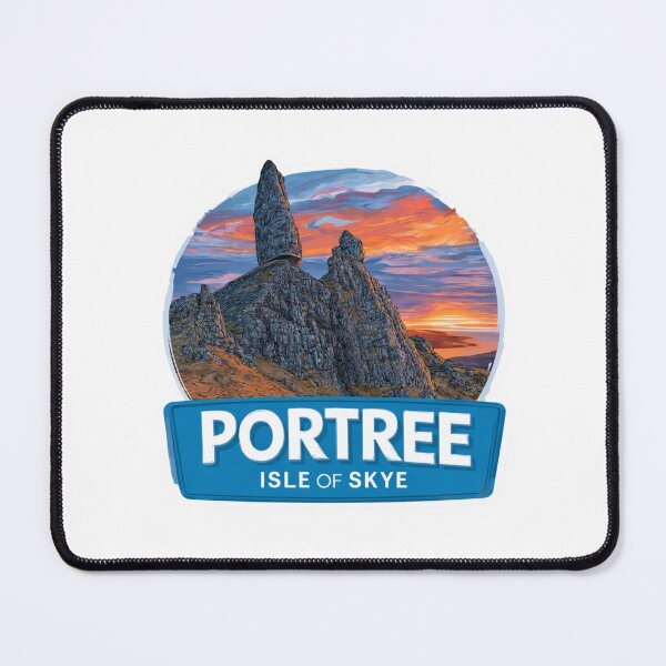 Item preview, Vintage Portree Isle of Skye Old Man of Storr Sticker with Highland Sunset designed and sold by Blurbean.