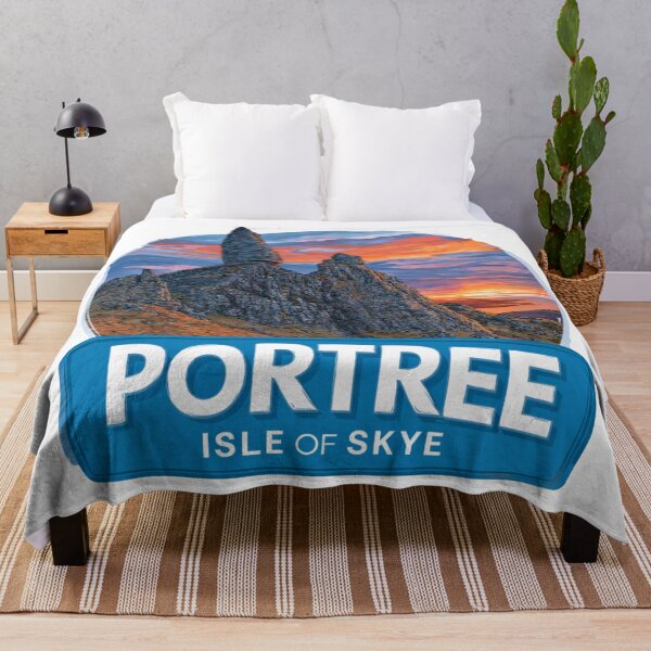 Item preview, Vintage Portree Isle of Skye Old Man of Storr Sticker with Highland Sunset designed and sold by Blurbean.