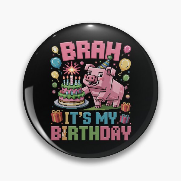 Item preview, Birthday Boy Bruh It's My Birthday Video Game Pixel  designed and sold by DigitaldeligArt.