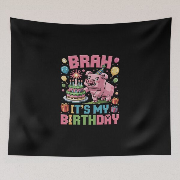 Item preview, Birthday Boy Bruh It's My Birthday Video Game Pixel  designed and sold by DigitaldeligArt.
