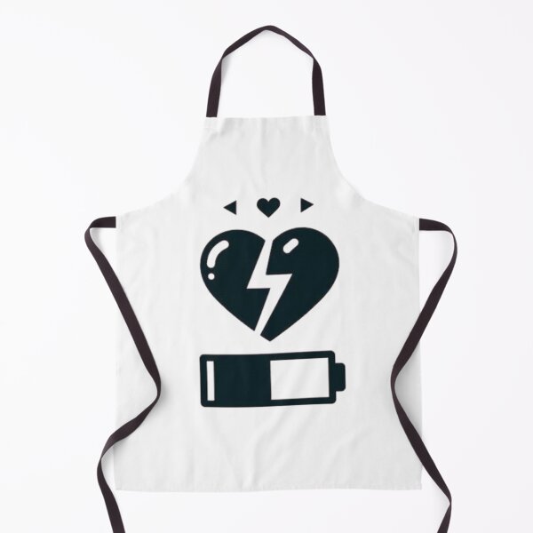 Item preview, Broken Heart Full Heart Empty Battery Icon T-Shirt Design designed and sold by BlueYasmine.
