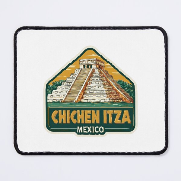 Item preview, Vintage Chichen Itza Mexico Maya Pyramid Sticker with El Castillo Temple designed and sold by Blurbean.