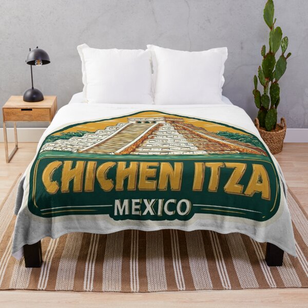 Item preview, Vintage Chichen Itza Mexico Maya Pyramid Sticker with El Castillo Temple designed and sold by Blurbean.