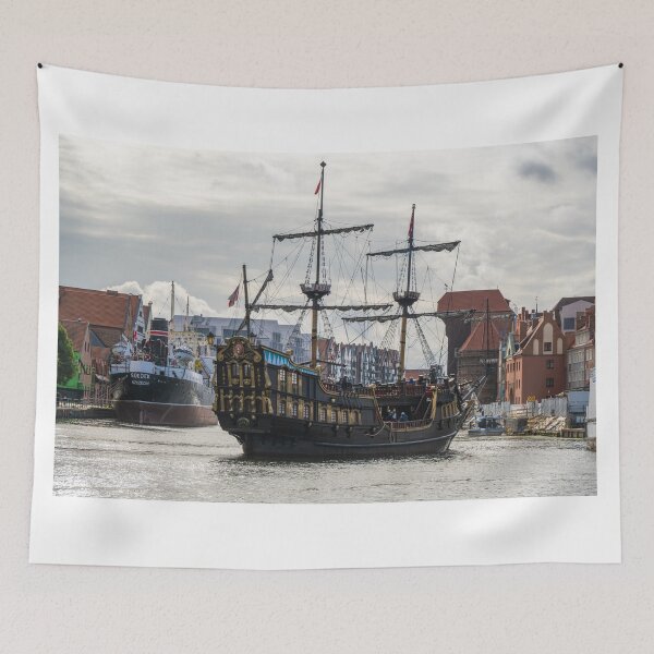 Item preview, View of the Galeon Lew ship replica in Gdansk, Poland designed and sold by WorldScenery.