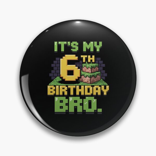 Item preview, Birthday Boy It's My 6th Birthday 6 Year Old Gamer Pixel  designed and sold by DigitaldeligArt.