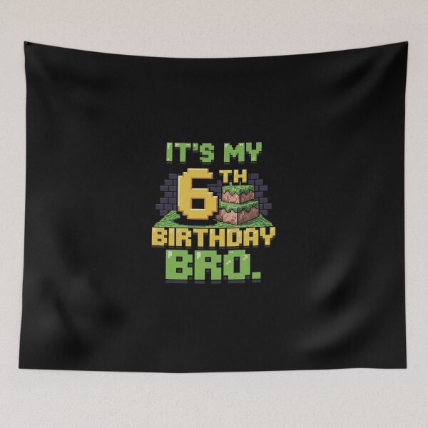 Item preview, Birthday Boy It's My 6th Birthday 6 Year Old Gamer Pixel  designed and sold by DigitaldeligArt.