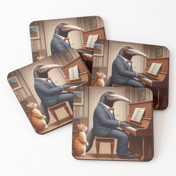 Artikelvorschau, Ameisenbär-Pianist – Verspieltes Tierkonzert entworfen und verkauft von Dogandesighn.