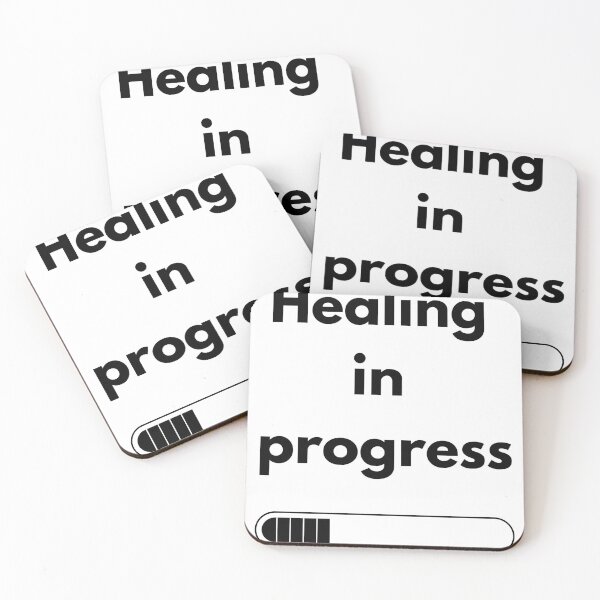 Item preview, Healing in Progress – Loading Bar Mental Health Self-Care Design designed and sold by designoorkh.