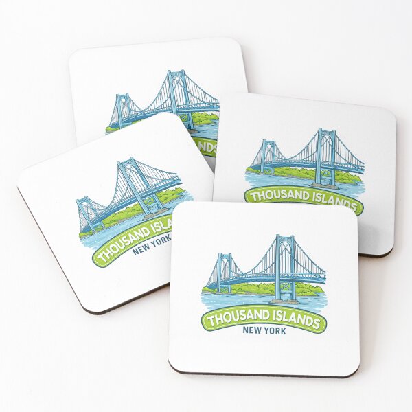Item preview, Vintage Thousand Islands New York Bridge Sticker with St. Lawrence River Views designed and sold by Blurbean.