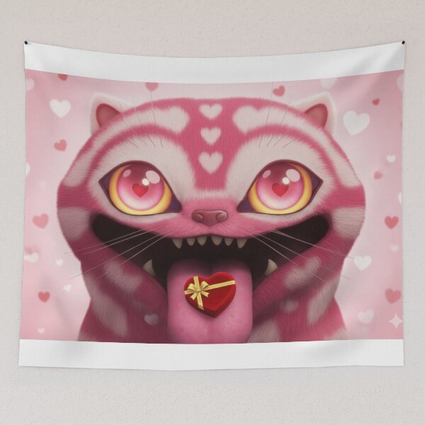 Item preview, Valentines  Kpop Demon Hunters Blue Tiger Derpy HUNTR/X  Funny Valentine's Day Design / Lovers / Hearts / Cute / Romantic / Gift /Gifts / I Love U / Date designed and sold by TeenLake.