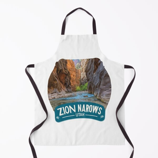 Item preview, Vintage Zion Narrows Utah Slot Canyon Sticker with Virgin River Views designed and sold by Blurbean.