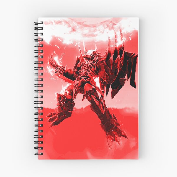 Item preview, wargreymon red blackwhite illustration attack design designed and sold by sabartgunpla.