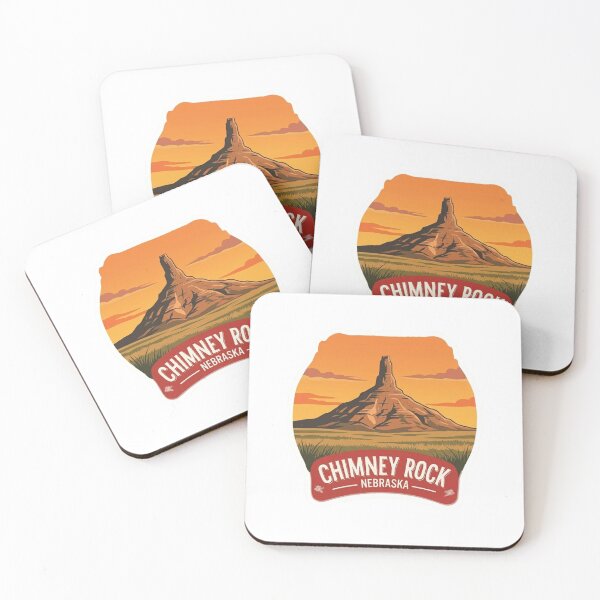 Item preview, Vintage Chimney Rock Nebraska Pioneer Trail Sticker with Great Plains Sunset designed and sold by Blurbean.