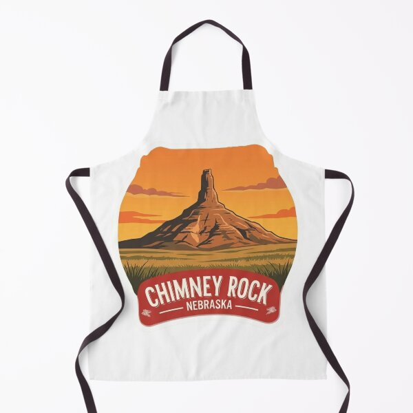 Item preview, Vintage Chimney Rock Nebraska Pioneer Trail Sticker with Great Plains Sunset designed and sold by Blurbean.