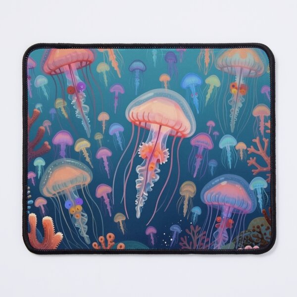 Item preview, Colorful Jellyfish designed and sold by Korral.