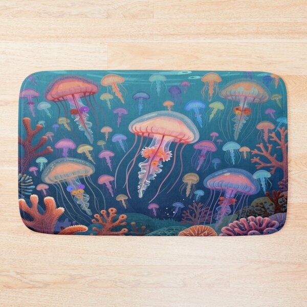 Item preview, Colorful Jellyfish designed and sold by Korral.