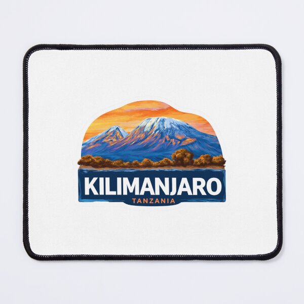 Item preview, Vintage Kilimanjaro Tanzania African Mountain Sticker with Sunset Savanna Views designed and sold by Blurbean.