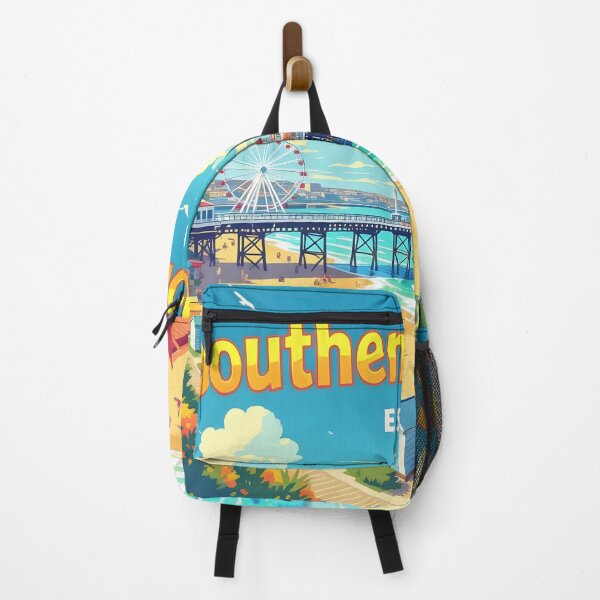 Item preview, Southend-on-Sea, Essex, England: Vintage-Style Painterly Travel Poster designed and sold by LSVart.
