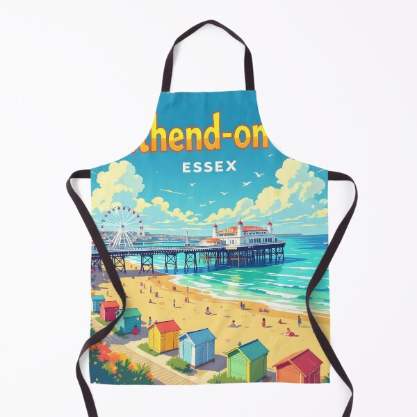Item preview, Southend-on-Sea, Essex, England: Vintage-Style Painterly Travel Poster designed and sold by LSVart.
