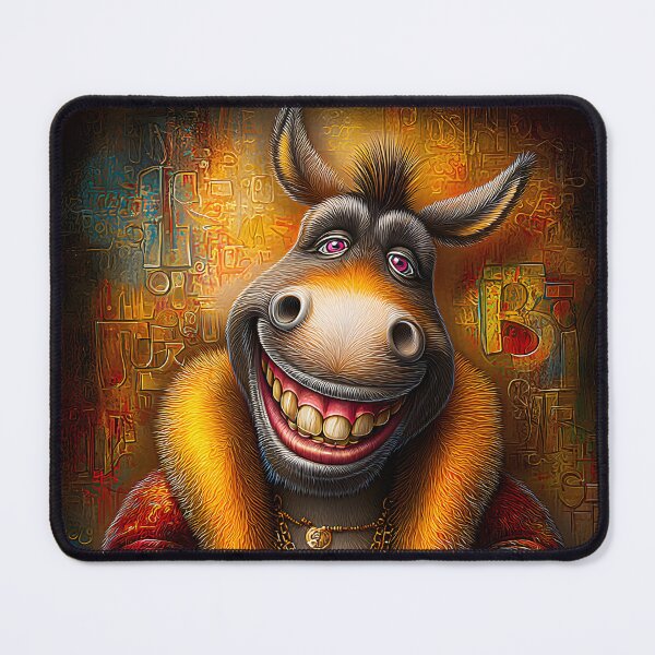 Item preview, Stylish Cartoon Donkey with Jewelry and Attitude designed and sold by Artessie.