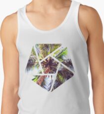 Palm Tree Geometric Summer Design Tank Top