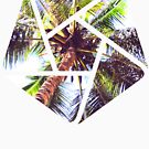 Palm Tree Geometric Summer Design by Denis Marsili