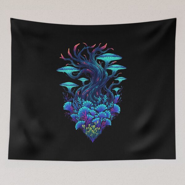 Item preview, Avatar-Inspired Pandora Forest Art – Bioluminescent Fantasy Jungle Nature designed and sold by alllyxispace.