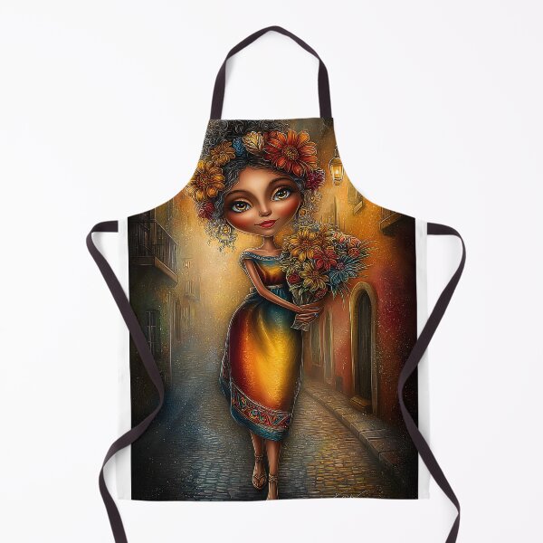 Item preview, Elegant Woman in Colorful Dress with Flowers designed and sold by Artessie.