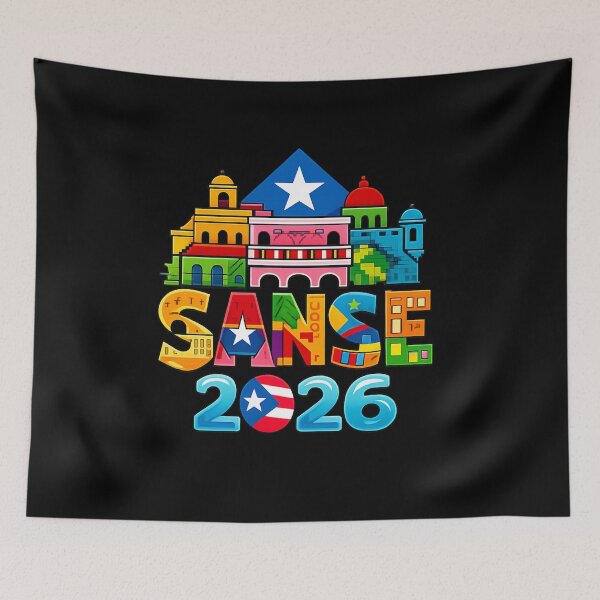 Item preview, SANSE 2026 Puerto Rico Festival T-Shirt | San Sebastián Street Festival | Colorful Puerto Rican Architecture Tee designed and sold by DailyDrivesct.