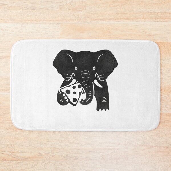 Item preview, Elephant Enjoying Vibrant Abstract Pizza designed and sold by k3rstman1.