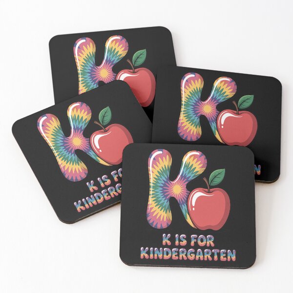 Item preview, K Is For Kindergarten Teacher Tie Dye Back to School Kinder designed and sold by TheRetroStyle.