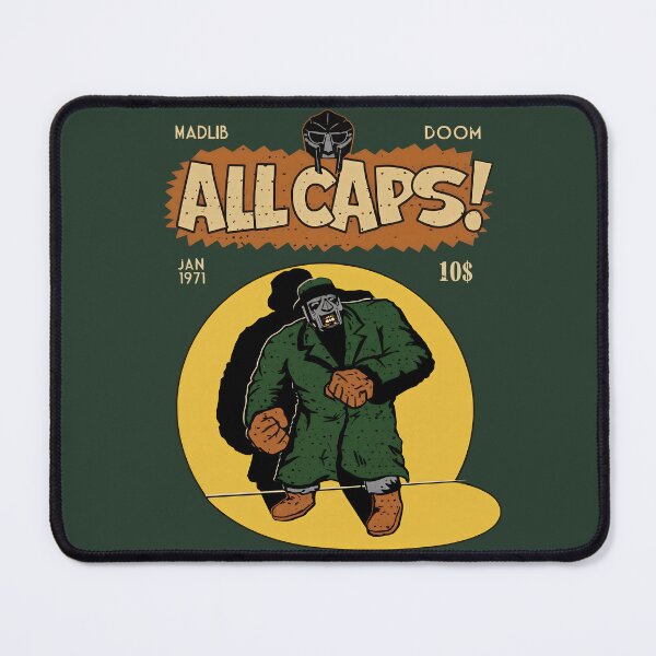 Item preview, ALL CAPS Retro Underground Hip Hop Graphic T-Shirt – Villain Rap Comic Style Tee designed and sold by BelindaVDavis.