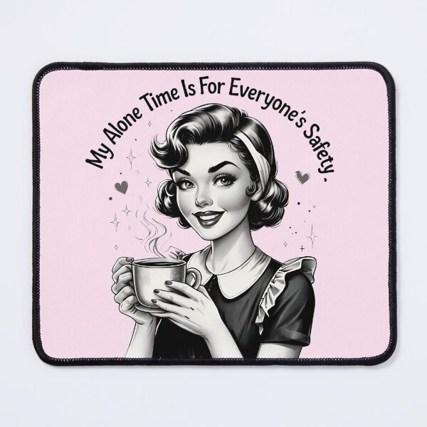 Item preview, Lady Coffee T-Shirt – My Alone Time Is For Everyone’s Safety – Vintage Coffee Lover Tee designed and sold by MAGICKEY2024.