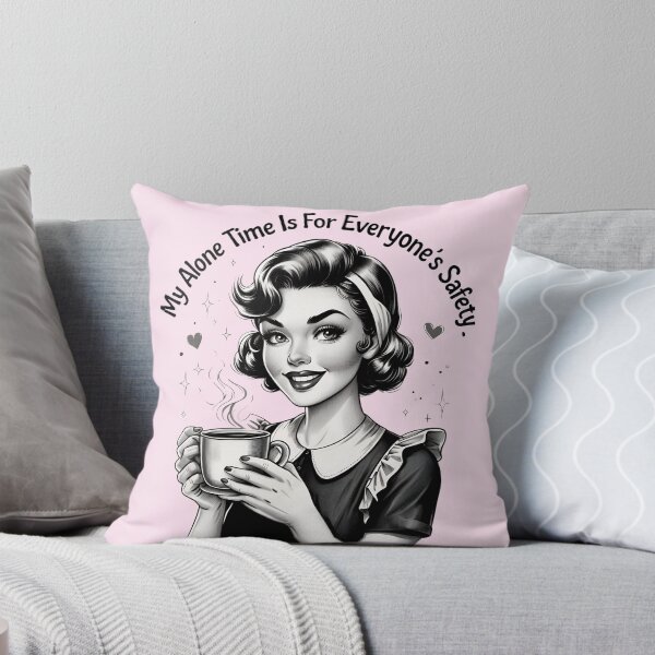 Item preview, Lady Coffee T-Shirt – My Alone Time Is For Everyone’s Safety – Vintage Coffee Lover Tee designed and sold by MAGICKEY2024.