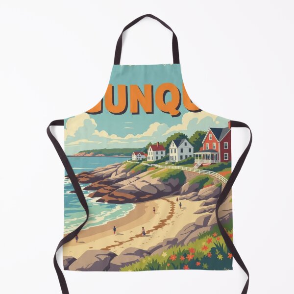Item preview, Ogunquit, Maine, USA: Vintage-Style Painterly Travel Poster designed and sold by LSVart.