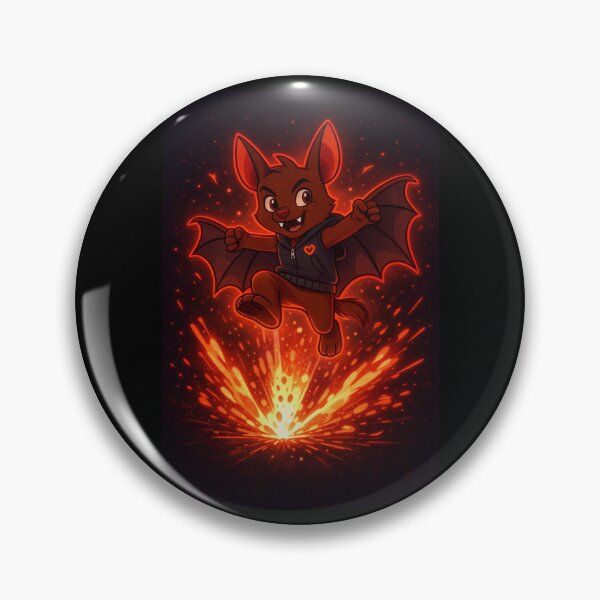 Item preview, Zane the Dreamblazer Bat - Neon Action Pose designed and sold by The Dreamblazers.