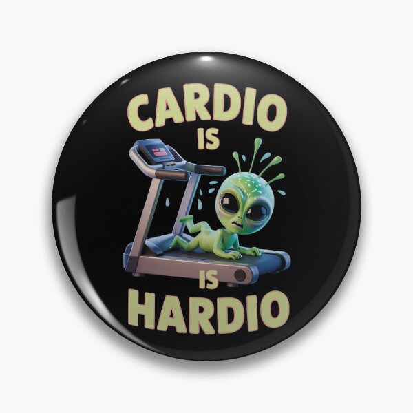 Item preview, Funny Alien Cardio Is Hardio - 3D Workout Humor designed and sold by Planet Sarcasm.