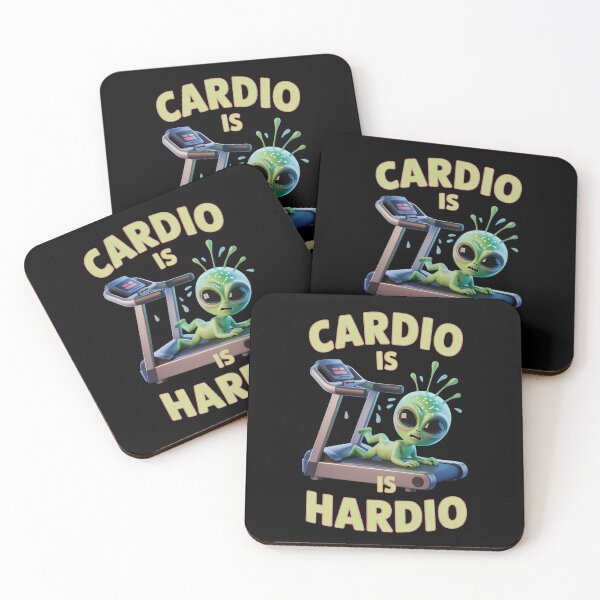 Item preview, Funny Alien Cardio Is Hardio - 3D Workout Humor designed and sold by Planet Sarcasm.