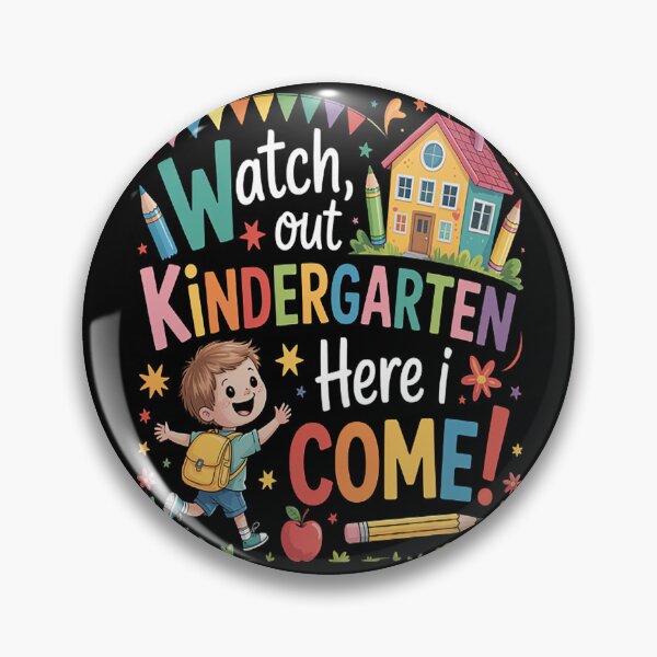 Item preview, Kindergarten Watch Out Here I Come Pencil designed and sold by TheRetroStyle.