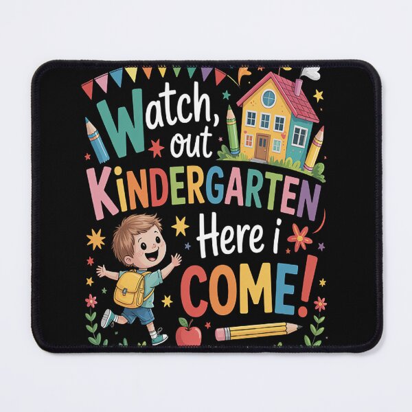 Item preview, Kindergarten Watch Out Here I Come Pencil designed and sold by TheRetroStyle.